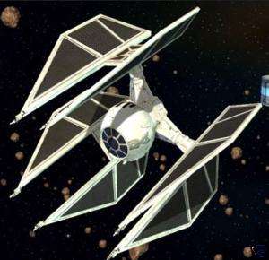 Imperial Tie Defender Star Wars Spaceship Wood Model Bg  
