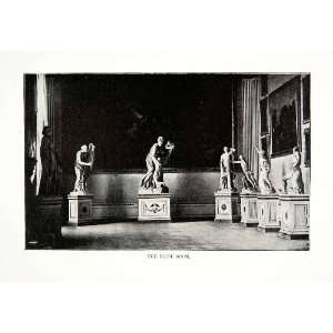  1902 Print Niobe Room Statues Uffizi Gallery Museum Florence 
