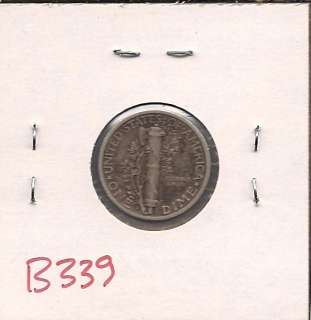 1927 S Mercury Dime Ten Cent Extra Fine B339  