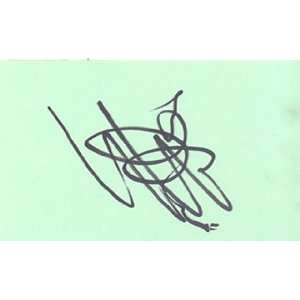  Sylvester Stallone Autographed 3x5 Card: Everything Else