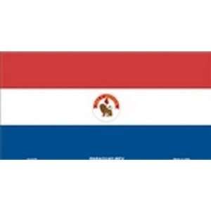 Paraguay REV Flag License Plate Plates Tags Tag auto vehicle car front