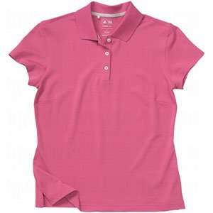 adidas Ladies ClimaLite Jersey Polos Pinkberry X Small  