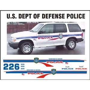  BILL BOZO US DEPARTMENT OF DEFENSE POLICE DECALS