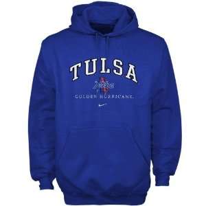  Nike Tulsa Golden Hurricane Royal Blue Tackle Twill 