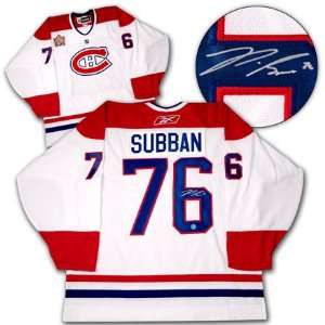  PK SUBBAN Montreal SIGNED 2011 Heritage Classic Jersey 