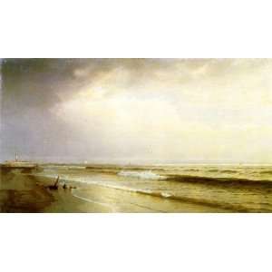  Seascape with Distant Lighthouse, Atlantic City, New 