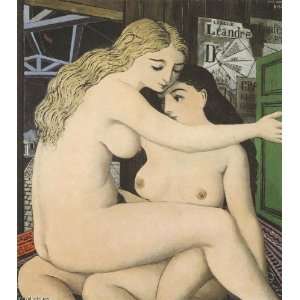     Paul Delvaux   32 x 36 inches   Two Girl Friends: Home & Kitchen