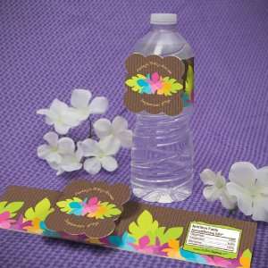  Luau   Water Bottle Labels   Personalized Baby Shower 