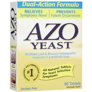  AZO Yeast Tablets 60 ct. (Quantity of 5) Health 