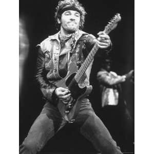  Rock Star Bruce Springsteen Playing Guitar in Concert 