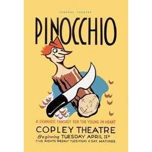 Vintage Art Federal Theatre Presents Pinocchio at the Copley Theatre 