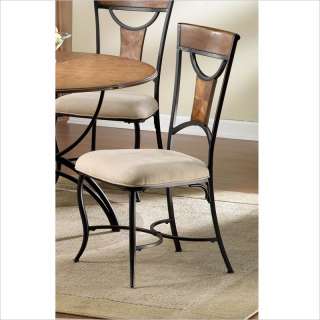 Hillsdale Pacifico Fabric Dining Side Chair Black Finish (Set of 2 