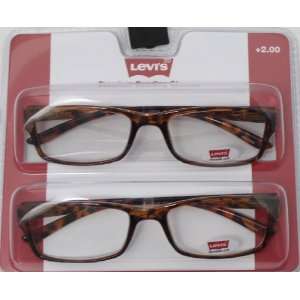  Levis Readers Two Pack Rectangle Tortoise Plastic Power 2 