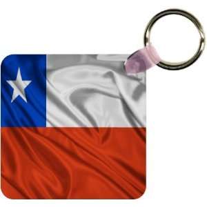 Chile Flag Art Key Chain   Ideal Gift for all Occassions