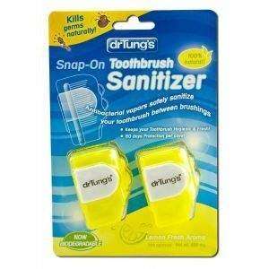  Snap On Toothbrush Sanitizer   2 PACK,(Dr. Tungs) Health 