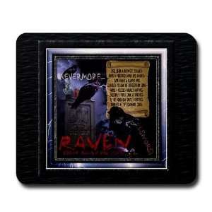 Edgar Allan Poes The Raven   Art Mousepad by CafePress 