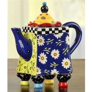  Teapot Square Flowers Joyce Shelton