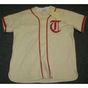 Julio Franco Signed Game Used Tbc M&n Texas Jersey~jsa~   Autographed 
