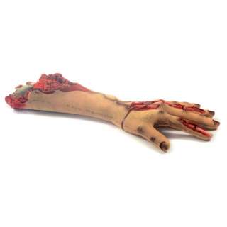    2Pcs 42*11*5cm Blood scary latex leg hand Halloween Party  