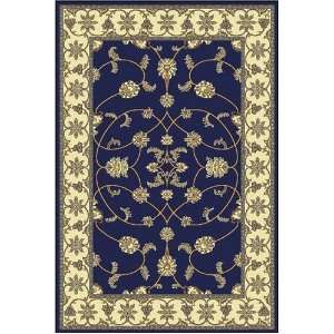   Blue, Beige, 5x7 Artemis Collection, Tightly Woven, Soft and Plush Rug