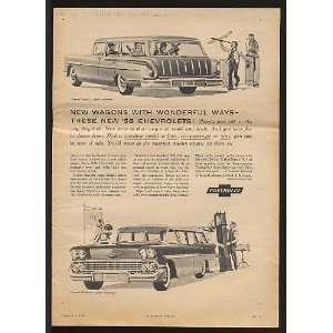 1958 Chevy Chevrolet Nomad & Brookwood Print Ad (12164 