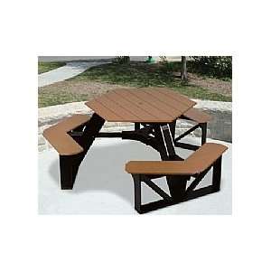  Economy Hex Picnic Table Patio, Lawn & Garden