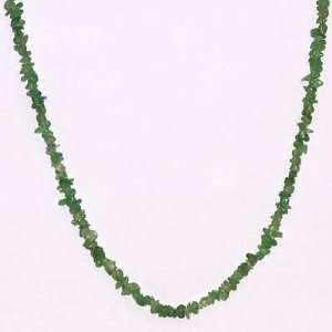 Tsavorite Garnet Tumbled Chips Necklace (36)   1pc.