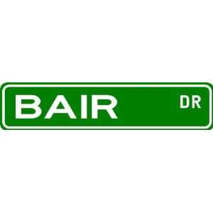 BAIR Street Sign ~ Family Lastname Sign ~ Gameroom, Basement, Garage 