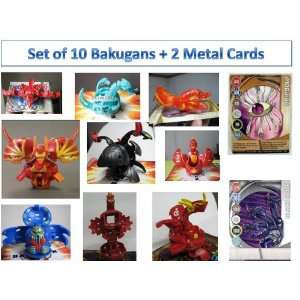  Bakugan Battle Pack   15 Ramdom Bakugans and 2 Metal Cards 