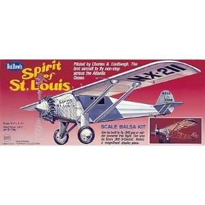    Guillow Wingspan Spirit of St. Louis Balsa Wood it: Toys & Games