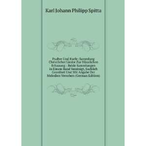   Melodien Versehen (German Edition) Karl Johann Philipp Spitta Books