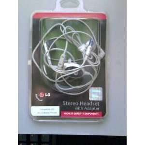  Lg Stereo Headset with Adapter Cell Phones & Accessories