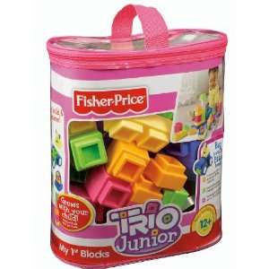   Fisher Price TRIO Junior My First Blocks   Pastel Colors: Toys & Games