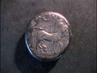 True ancient coin below NOT FOR SALE but to demonstrate likeness