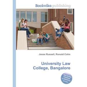   : University Law College, Bangalore: Ronald Cohn Jesse Russell: Books