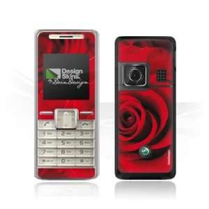  Design Skins for Sony Ericsson K200i   Red Rose Design 