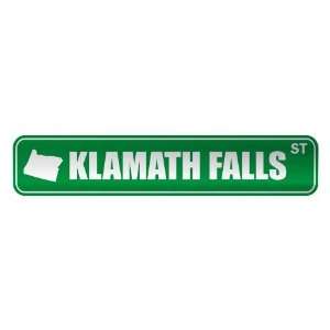 KLAMATH FALLS ST  STREET SIGN USA CITY OREGON
