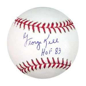 George Kell Autographed Baseball with HOF 83 Inscription 