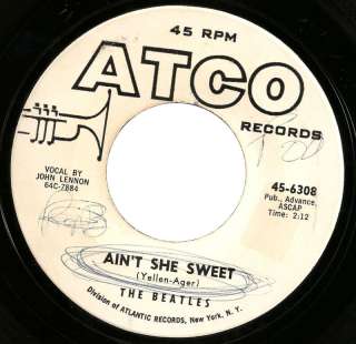 Beatles Aint She Sweet USA PROMO 45 W/O PS Atco  
