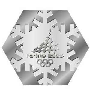  Torino 2006 Winter Olympics Two Tone Snowflake Pin Sports 