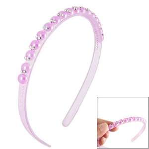   Crystal Ornament Plastic Hair Band for Ladies
