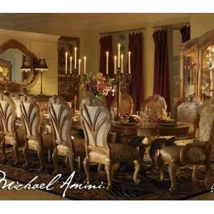 pc Trevi Rectangular Trestle Dining Table Set by AICO   Latte (63002 