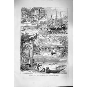   1879 AMERICA ROUTE ISTHMUS CANAL LAKE MANAGUA BARBACOA: Home & Kitchen