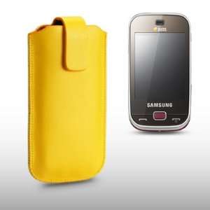  SAMSUNG B5722 YELLOW PU LEATHER CASE BY CELLAPOD CASES 