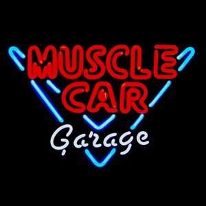  Muscle Car Garage Neon Sign Patio, Lawn & Garden