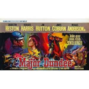  Major Dundee Poster 20x40 Charlton Heston Richard Harris 