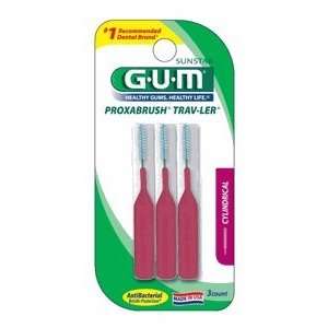  Gum Proxabrush Trav ler Cilindrical (3 Pack)   1612pnab 