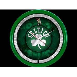  Boston Celtics Plasma Neon Clock: Sports & Outdoors