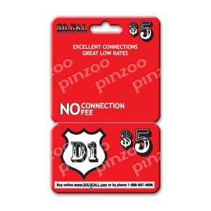   D1 prepaid phone card / calling card. PIN E Mailed.: Office Products