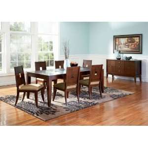 Transitional Dining Table with Chairs:  Home & Kitchen